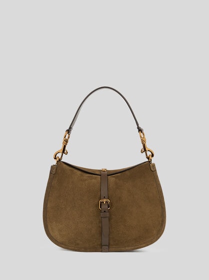 MEDIUM SUEDE PONY BAG