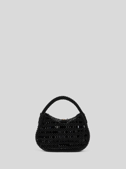 SMALL PONY BAG WITH EMBROIDERED BEADS