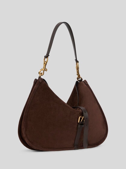 MAXI SUEDE PONY BAG