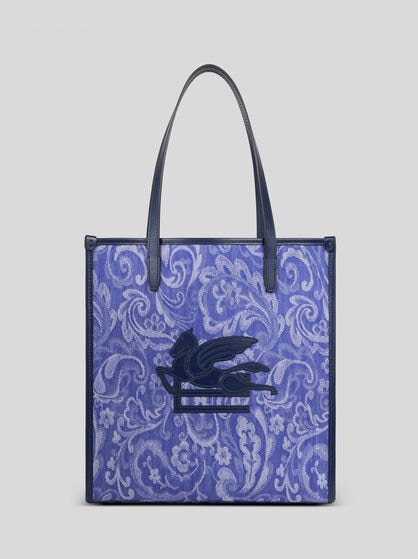 デニムジャカード ラブトロッターバッグ（ミディアム)