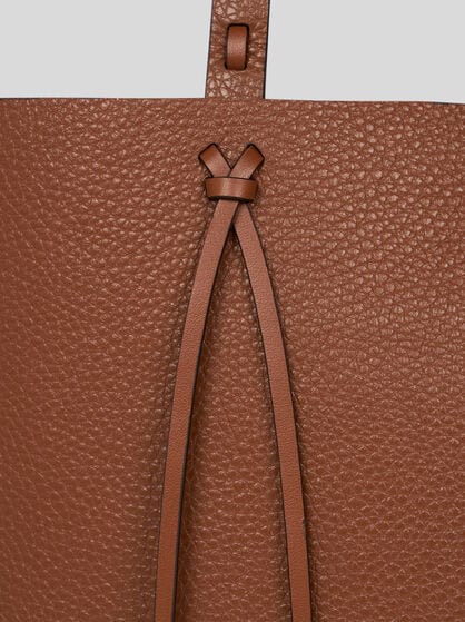 ETRO ESSENTIAL MEDIUM LEATHER TOTE BAG WITH THREADING