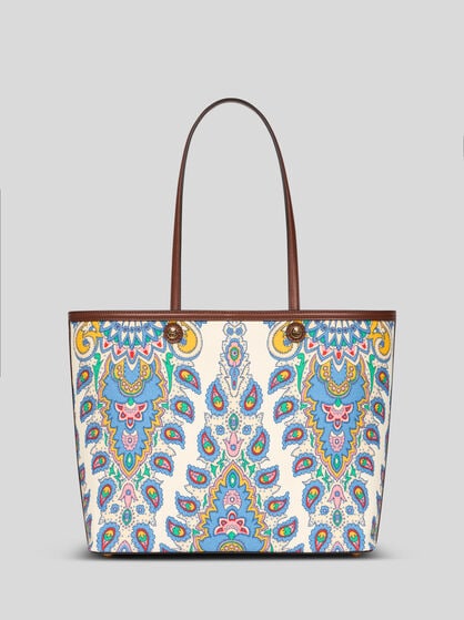 ETRO ESSENTIAL 미디엄 프린트 캔버스 백
