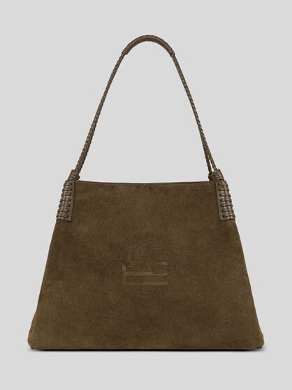 LARGE LIBRA TOTE BAG IN SUEDE
