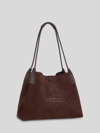 SMALL LIBRA TOTE BAG IN SUEDE