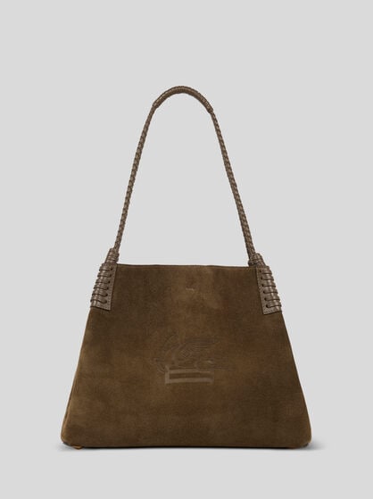 MEDIUM LIBRA TOTE BAG IN SUEDE