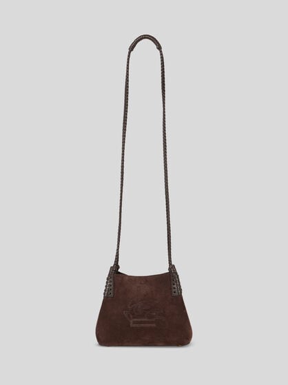 MINI LIBRA TOTE BAG IN SUEDE