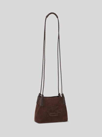 MINI LIBRA TOTE BAG IN SUEDE