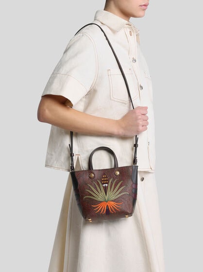 MINI-SHOPPER ETRO X AGOSTINO IACURCI IN ARNICA