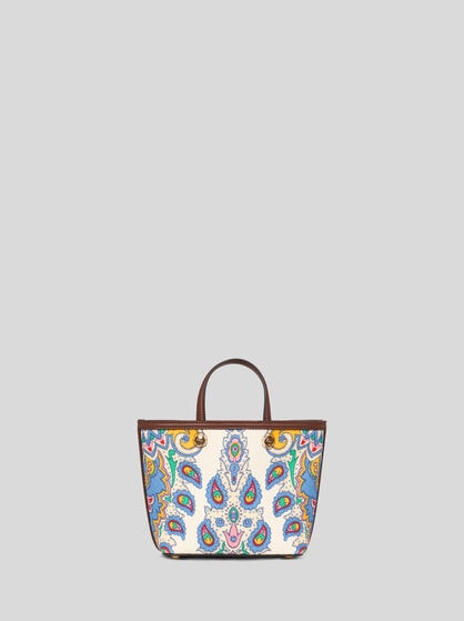 ETRO ESSENTIAL MINI PRINTED CANVAS BAG