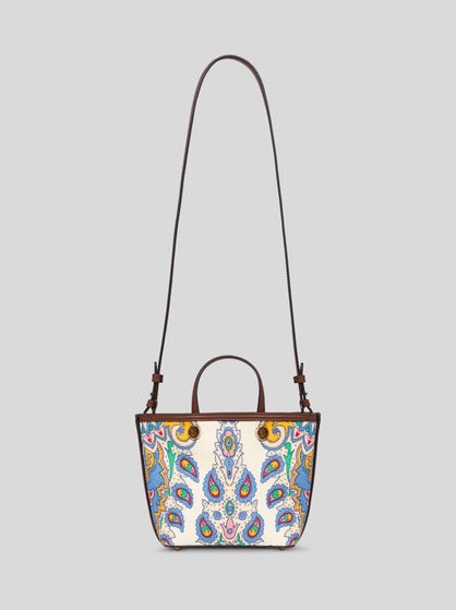 ETRO ESSENTIAL MINI PRINTED CANVAS BAG