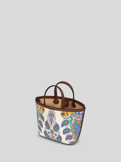 ETRO ESSENTIAL MINI PRINTED CANVAS BAG