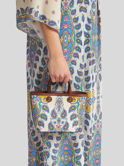 ETRO ESSENTIAL MINI PRINTED CANVAS BAG