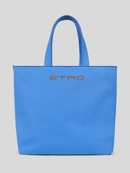 ETRO X AGOSTINO IACURCI LARGE CANVAS TOTE BAG