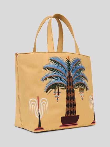 ETRO X AGOSTINO IACURCI LARGE CANVAS BAG