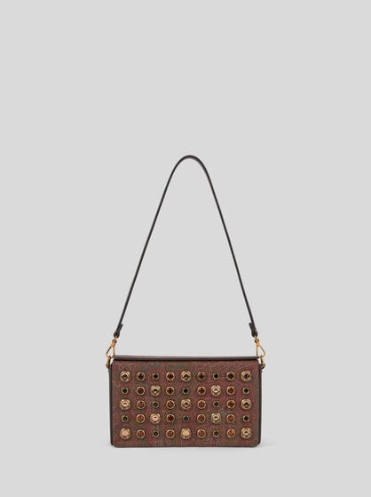 PAISLEY MINI BAG WITH JEWEL STUDS
