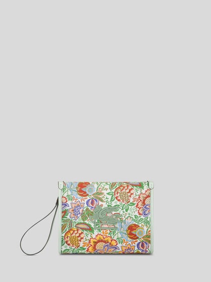 MEDIUM FLORAL JACQUARD POUCH