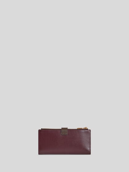 LEATHER WALLET WITH PEGASO BUTTON