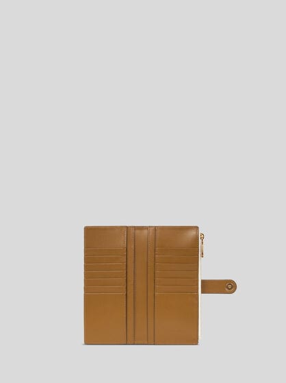 LEATHER WALLET WITH PEGASO BUTTON