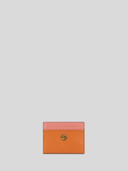 TWO-TONE LEATHER CARD HOLDER
