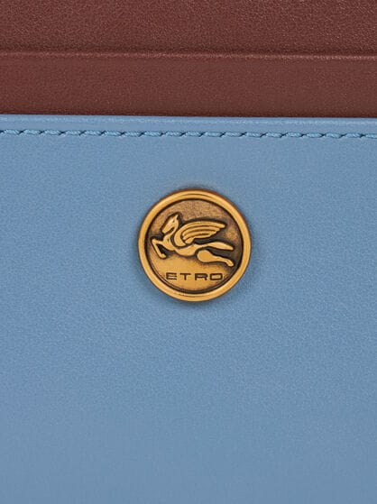 TWO-TONE LEATHER CARD HOLDER