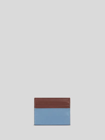 TWO-TONE LEATHER CARD HOLDER