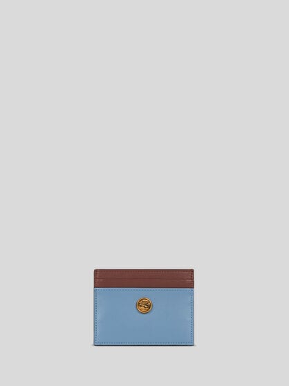 TWO-TONE LEATHER CARD HOLDER