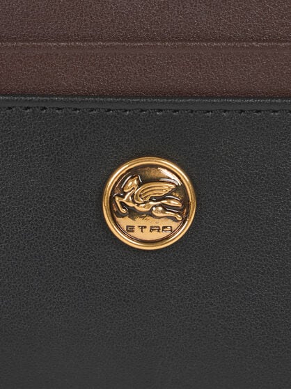 TWO-TONE LEATHER CARD HOLDER