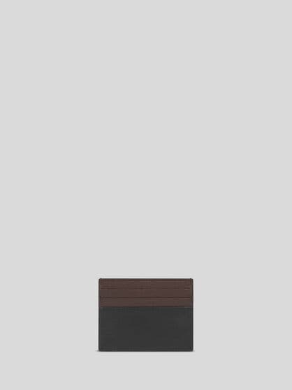 TWO-TONE LEATHER CARD HOLDER