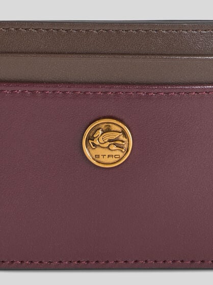 TWO-TONE LEATHER CARD HOLDER