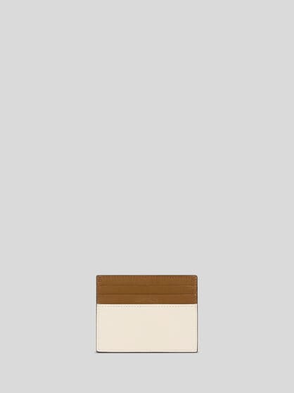 TWO-TONE LEATHER CARD HOLDER