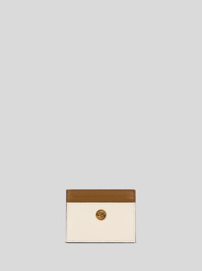 TWO-TONE LEATHER CARD HOLDER