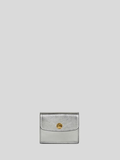 LAMINATED LEATHER CARD HOLDER