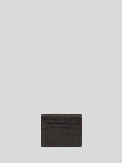 PONY CARD HOLDER IN TUMBLED LEATHER
