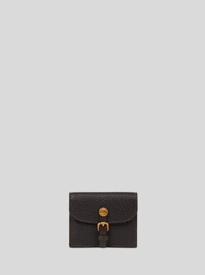 PONY CARD HOLDER IN TUMBLED LEATHER