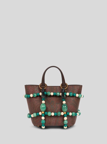 DECORATIVE BAG CAGE WITH MARBLES