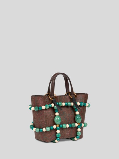 DECORATIVE BAG CAGE WITH MARBLES