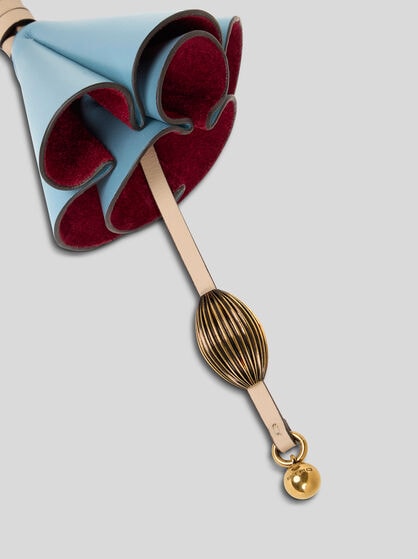 LEATHER FLOWER CHARM