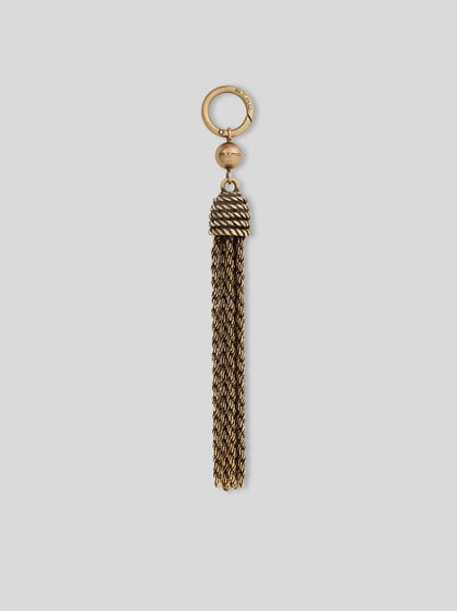 ANTIQUE-FINISH METAL TASSEL CHARM