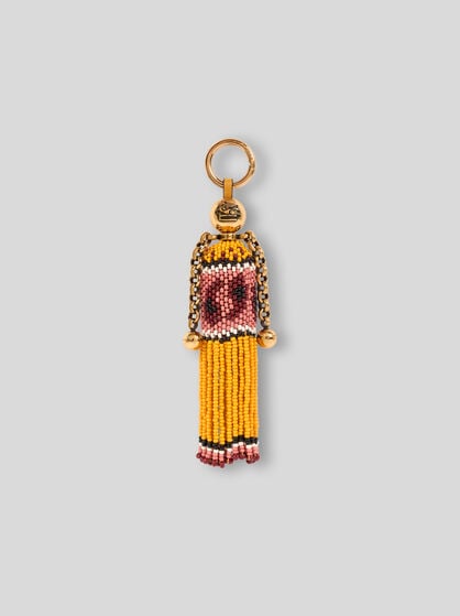 DOLL CHARM WITH BEADS