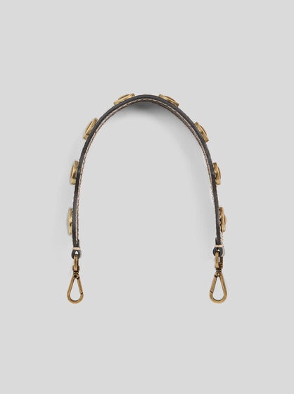 LEATHER BAG HANDLE WITH STUDS