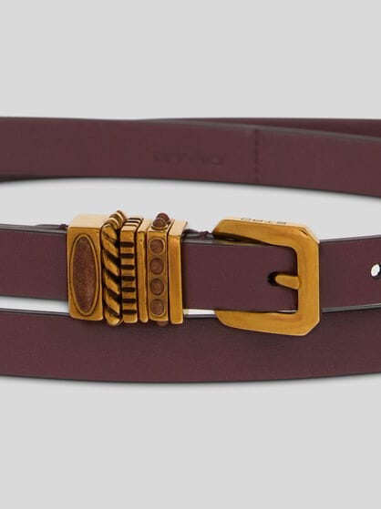 LEATHER BELT WITH JEWEL STONES