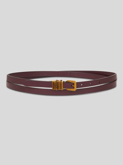 LEATHER BELT WITH JEWEL STONES