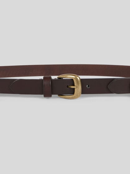 LEATHER BELT WITH BUCKLES