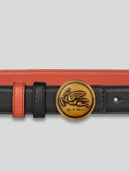 REVERSIBLE BELT WITH PEGASO