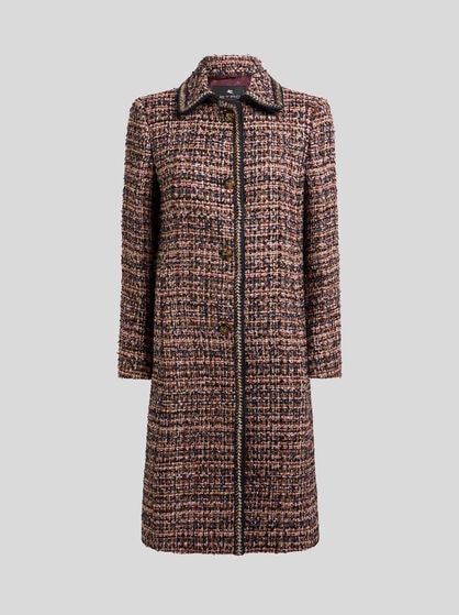 MULTICOLOURED TWEED COAT