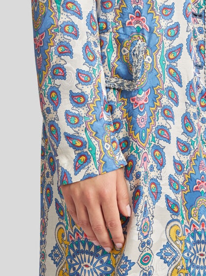 DUSTER COAT WITH PEGASO BUTTONS