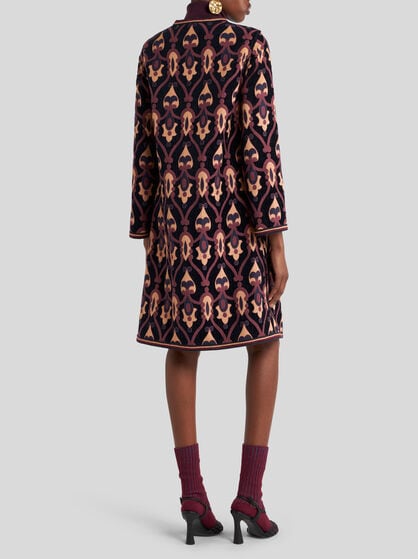 REVERSIBLE CHENILLE JACQUARD COAT
