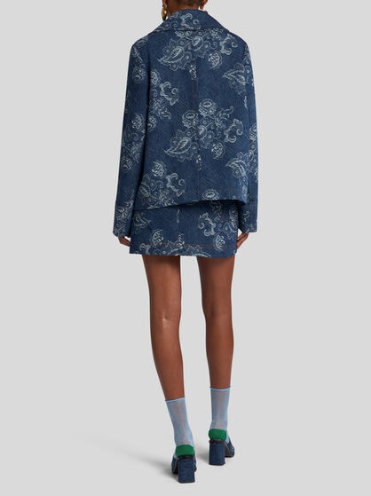 DENIM JACQUARD JACKET