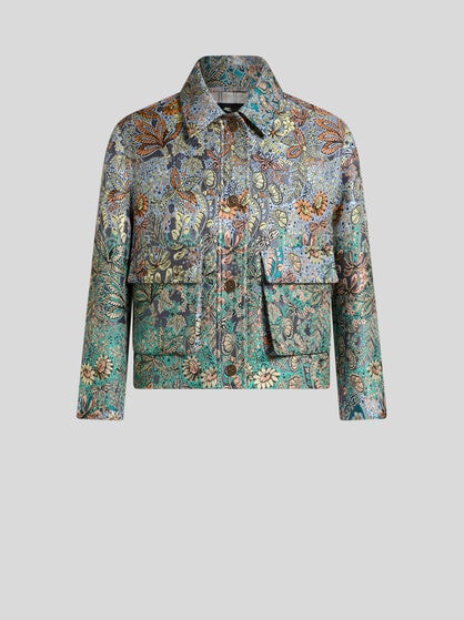 FLORAL JACQUARD JACKET