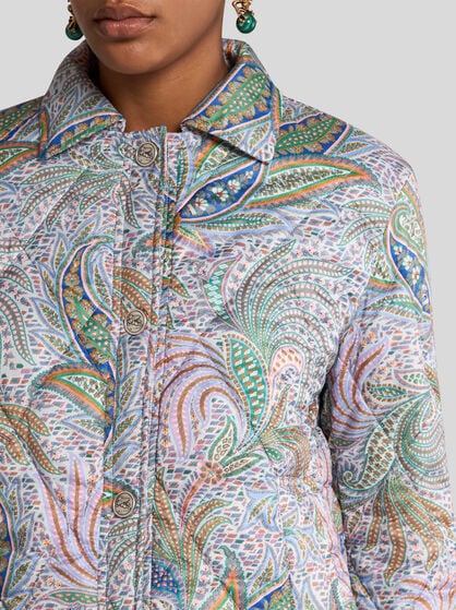 QUILTED JACKET WITH PRINT